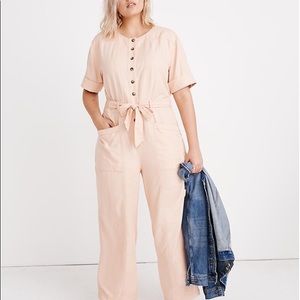 Madewell Top-Stitched Coverall Jumpsuit